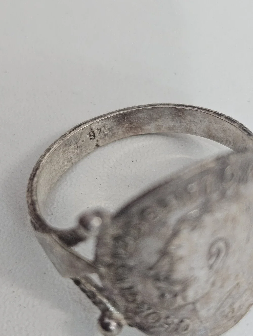 Vintage 1911 George V British Threepence Sterling Silver Coin Ring Size 9.75 US